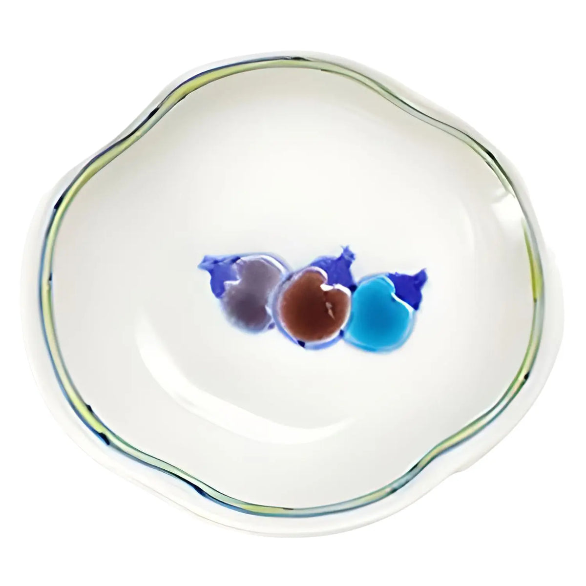 Soukyu Porcelain Lucky Charm Koduke Tiny Bowl Eggplant