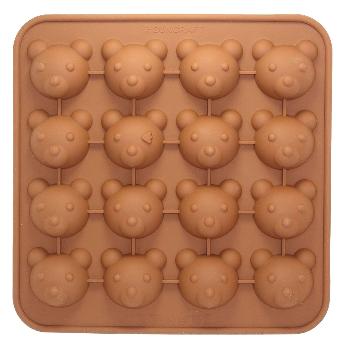 SUNCRAFT Silicone Rubber Bear Chocolate Mold