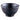 TKG Mino Ware Pottery Rice Bowl Kuroyu 12.3cm