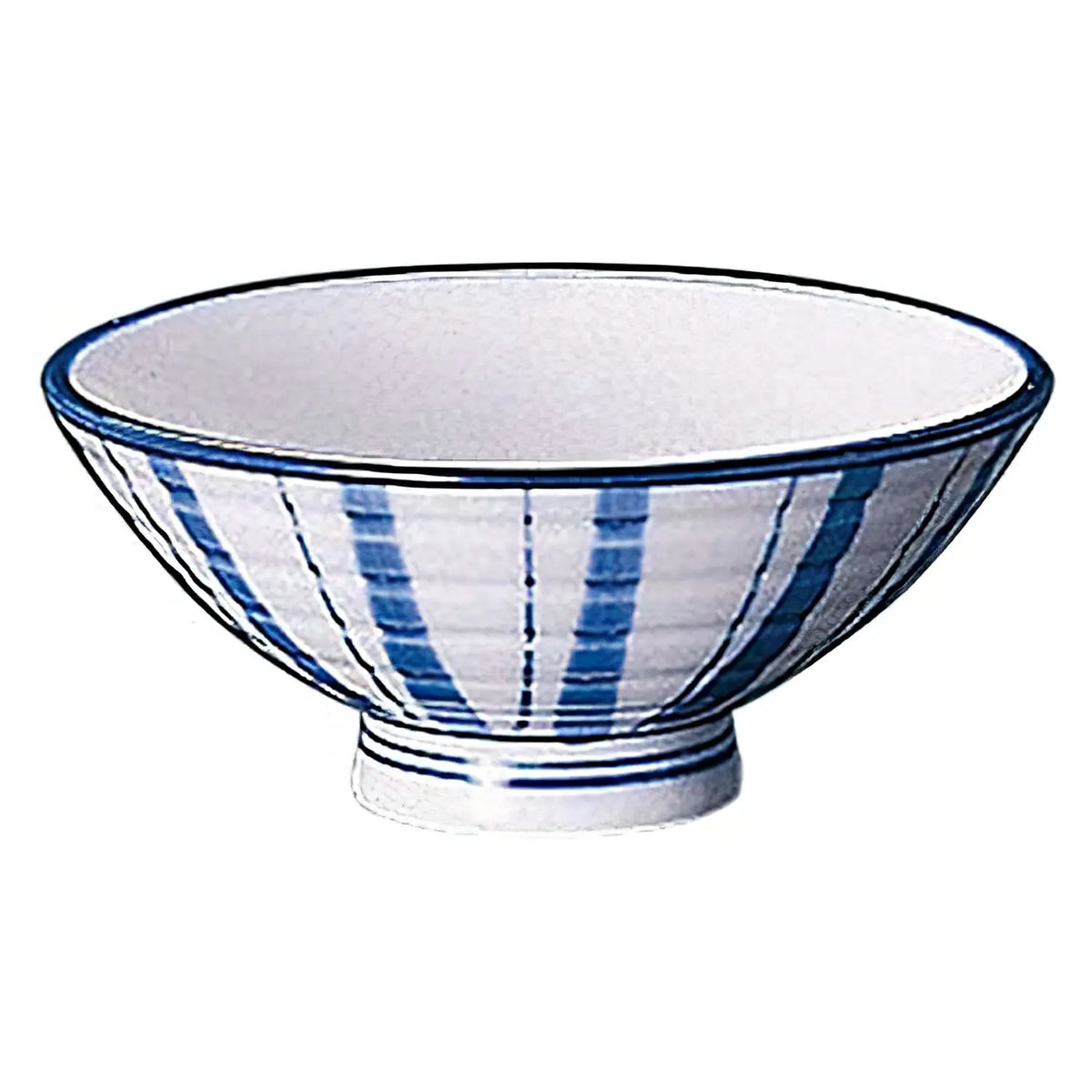 TKG Seto Ware Ceramic Rice Bowl Futo-tokusa 12.5cm