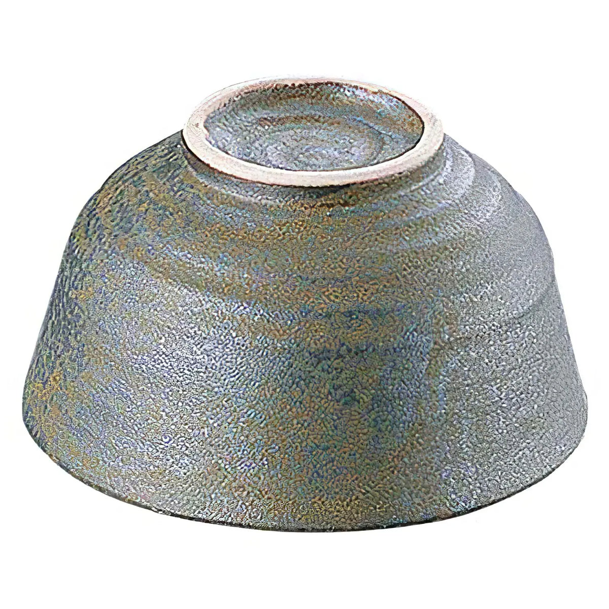 TKG Seto Ware Ceramic Rice Bowl Natural Black 11.5cm