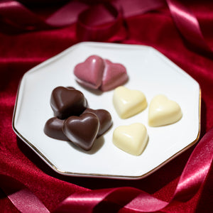 TIGERCROWN Polystyrene Striped Heart Chocolate Mold - Globalkitchen Japan