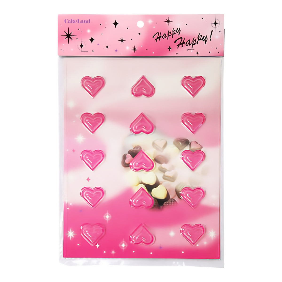 TIGERCROWN Polystyrene Heart Lolly Chocolate Mold - Globalkitchen
