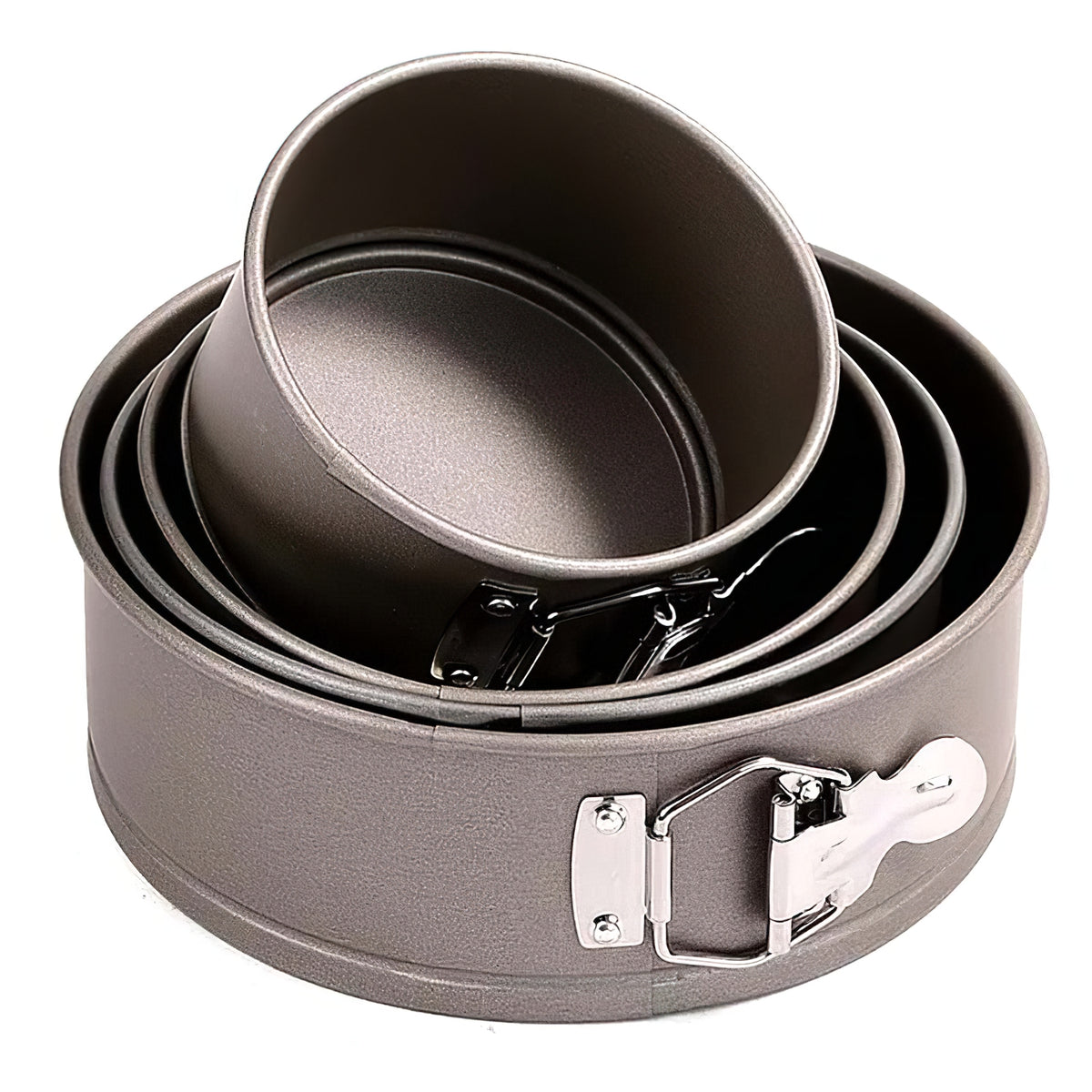 TIGERCROWN Steel Innerspring Round Cake Pan with Removable Bottom
