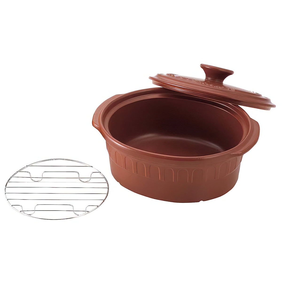 Toceram Heat-Resistant Ceramic Oval Casserole Pot