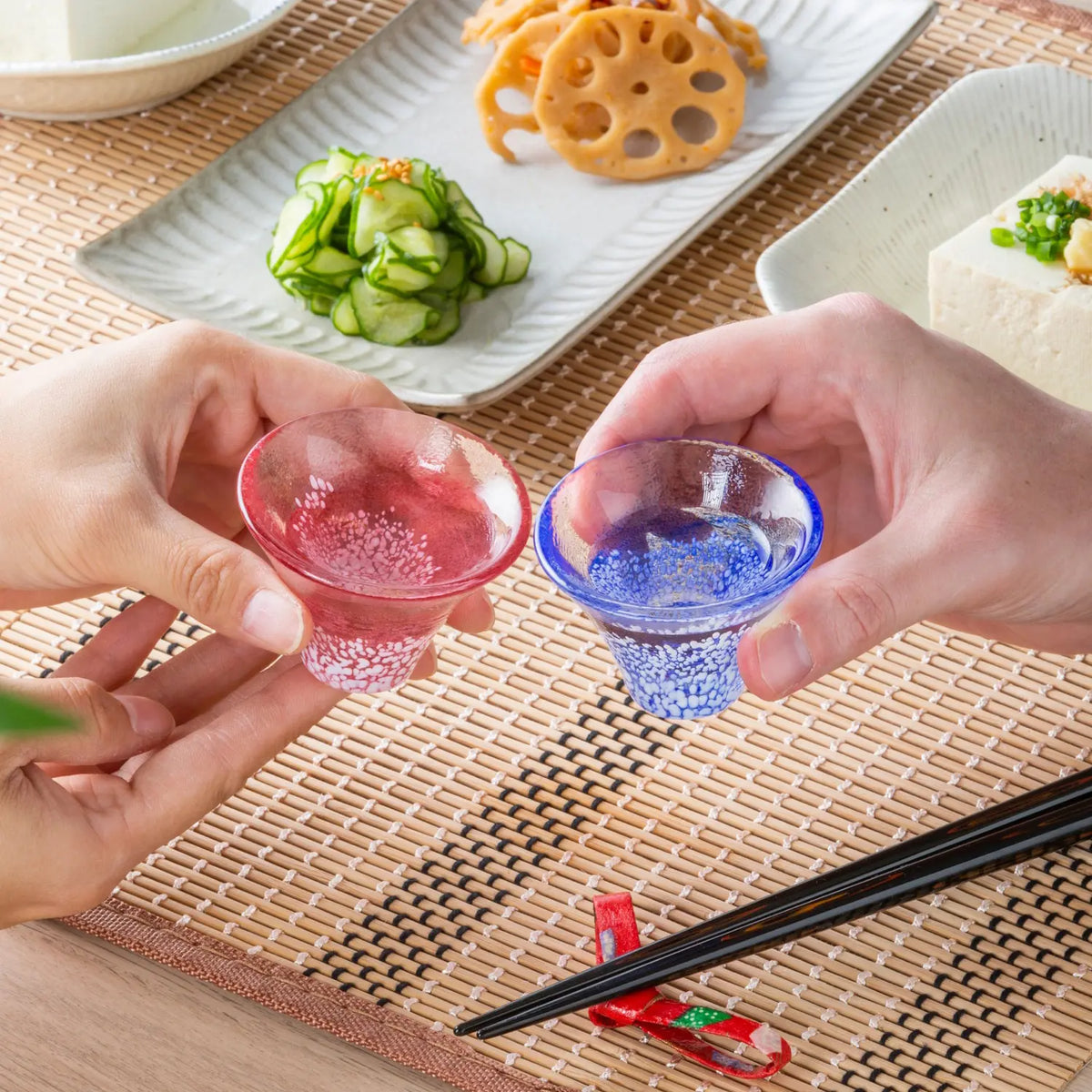 Toyo Sasaki Glass Mount Fuji Glass Sake Cup