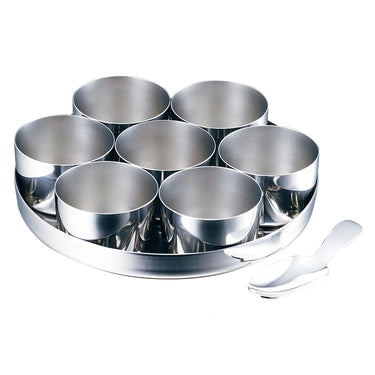 Wadasuke Stainless Steel Condiment Cups for Curry