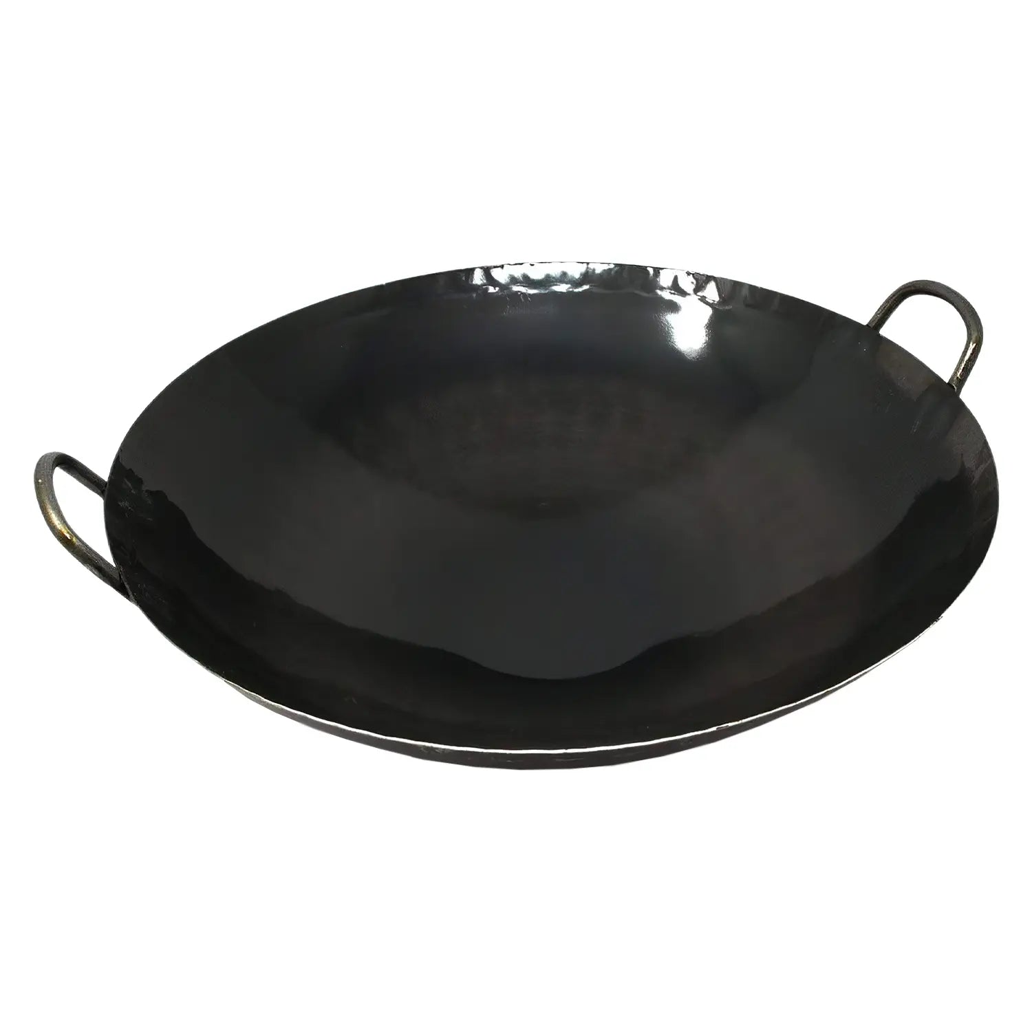 Yamada Hammered Iron Welded Double-Handle Wok (1.2mm Thickness