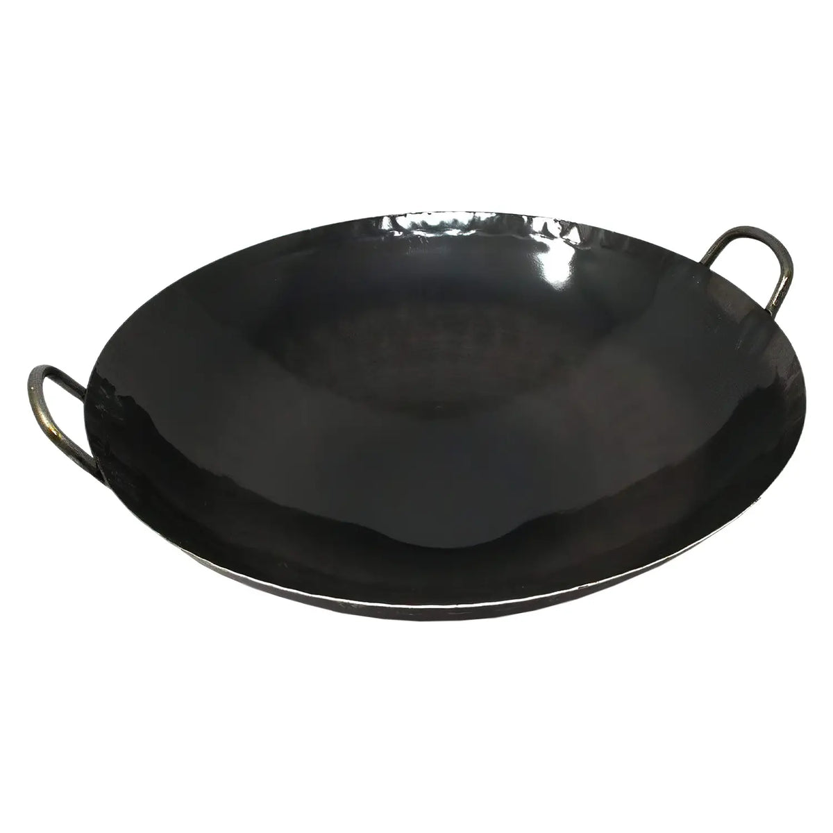 Yamada Hammered Iron Welded Double-Handle Wok (1.2mm Thickness)