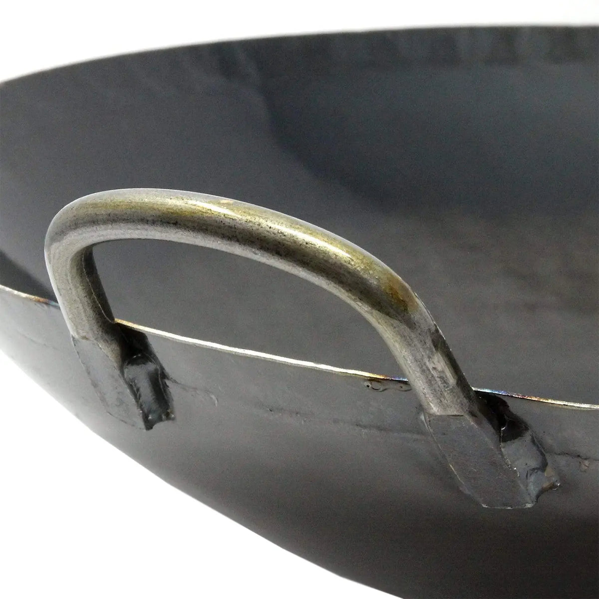 Yamada Hammered Iron Welded Double-Handle Wok (1.2mm Thickness)