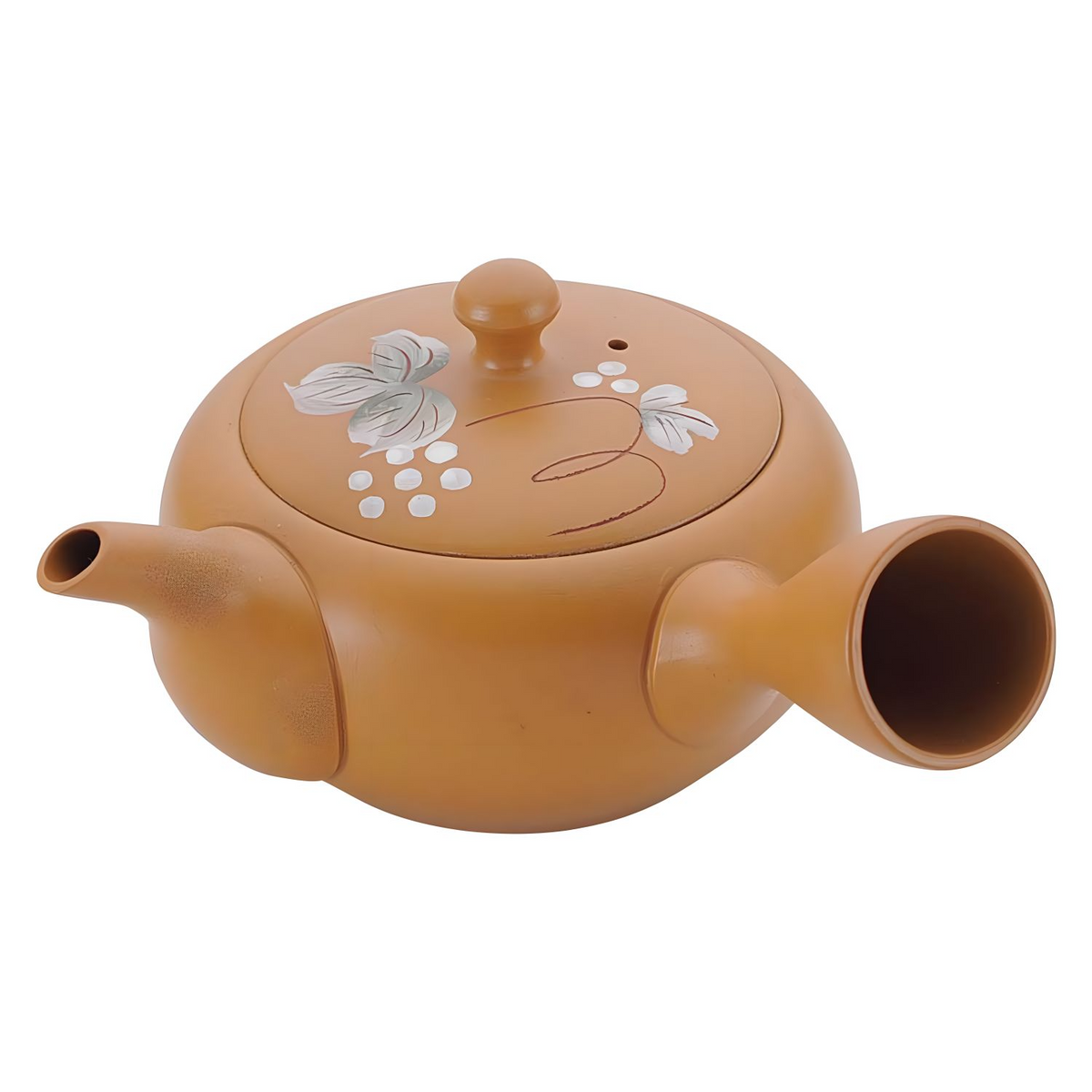 Yamakiikai Porcelain Kyusu Teapot Grapes with Tea Strainer