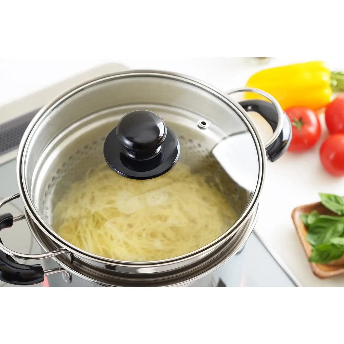 Stainless Steel 2/3 Layer Thick Steamer Pot Soup Steam Pot