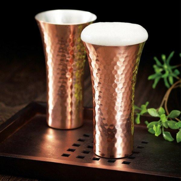 Asahi Copper Beer Glass 380ml Copper Drinkware