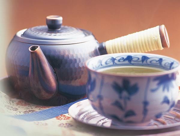Asahi Copper Kyusu Teapot with Filter (Horizontal Rattan Handle) 345ml Teapots