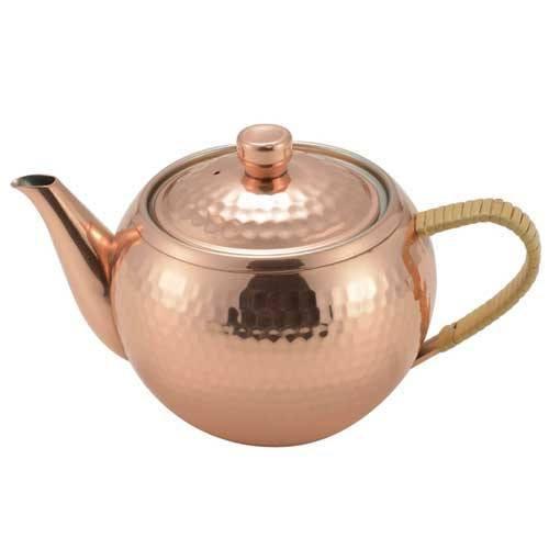 Asahi Copper Kyusu Teapot with Filter (Rattan Handle) 345ml Teapots