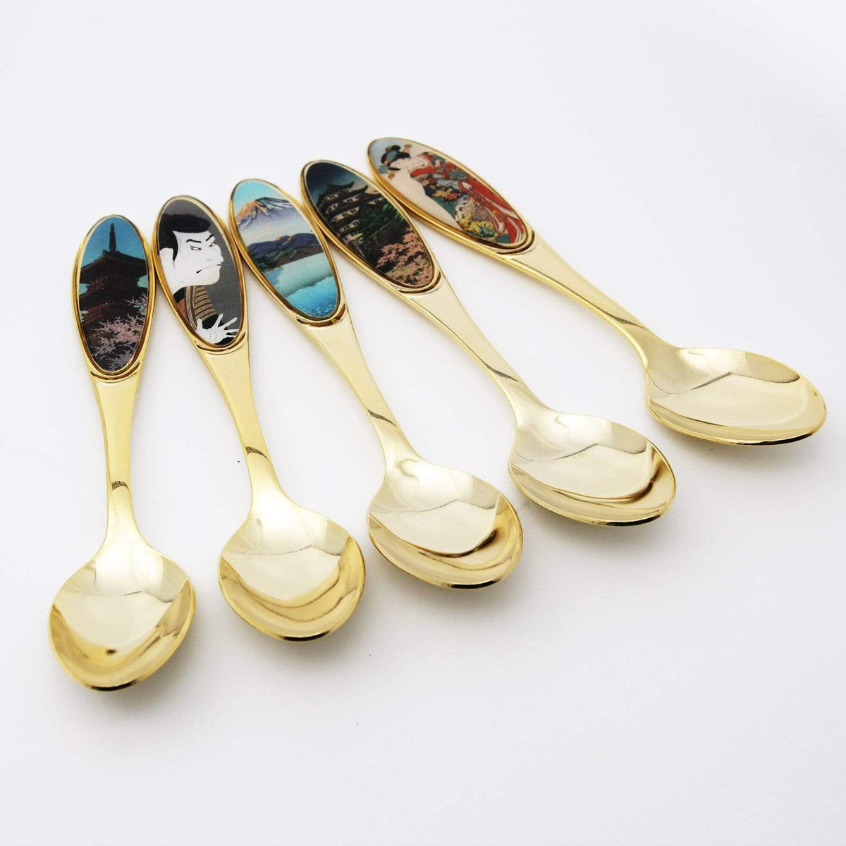 Asahi Ukiyo-e Cutlery Tea Spoons (5 Pieces) Cutlery Sets