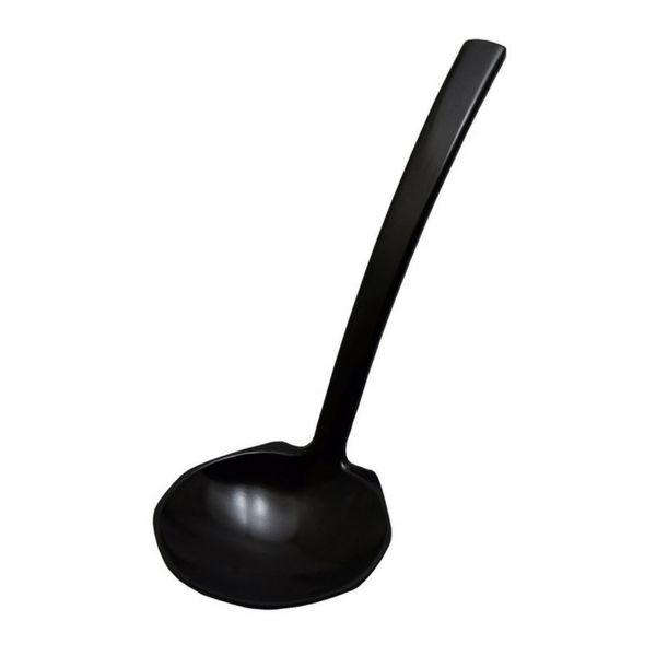 Entec Melamine Long-Handled Spoon for Udon/Soba/Ramen Noodles 19.5cm (3 Colours) Black / Single Loose Cutlery
