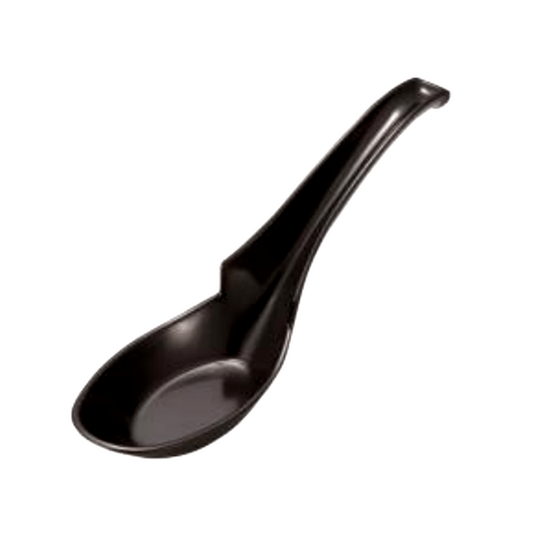 Entec Melamine Renge Soup Spoon with Hooked Handle 16cm (3 Colours) Black / Single Renge Spoons