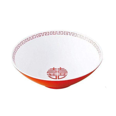 Entec Zuishou Melamine Double Happiness Ramen Noodle Bowl 940ml Bowls