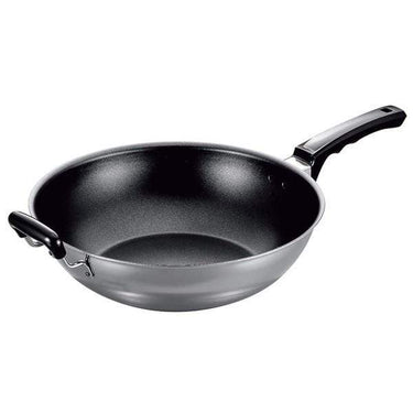 Fujinos 3-Ply Stainless Steel Non-Stick Induction Wok 31cm Nonstick Woks