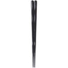 Fukui Craft Hexagonal Carved Lacquered Non-Slip Chopsticks 24cm (2 Colours) Black Chopsticks