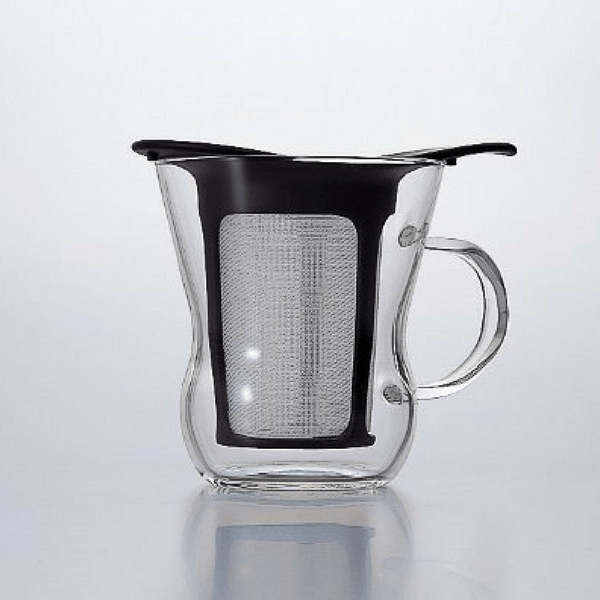 Hario Heat Resistant Glass Mug with Infuser 200ml (2 Colours) Infuser Mugs