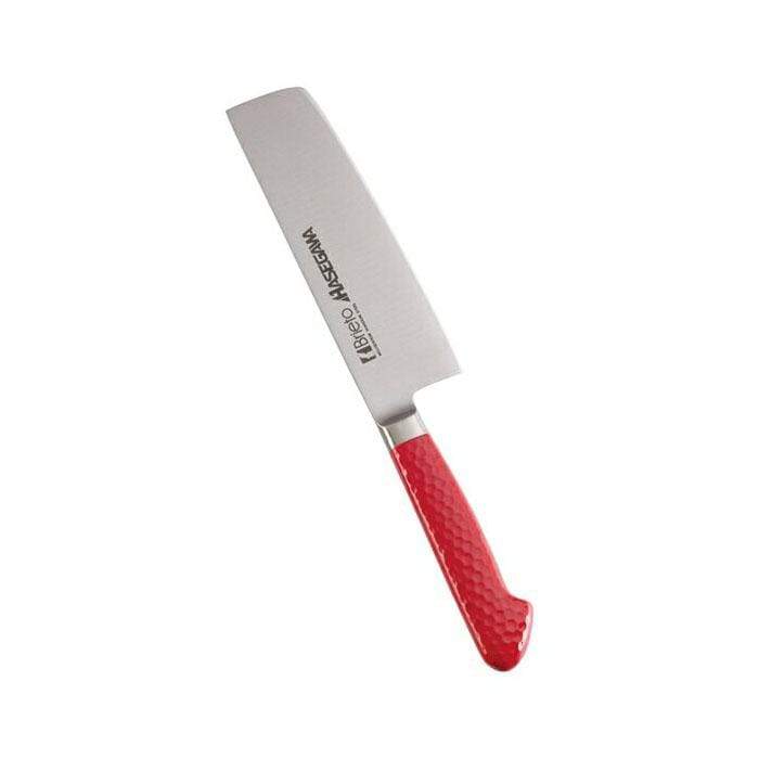 Hasegawa Antibactorial coated Nakiri Knife (2 Sizes)(8 Colours) Nakiri 160mm / Red Nakiri Knives