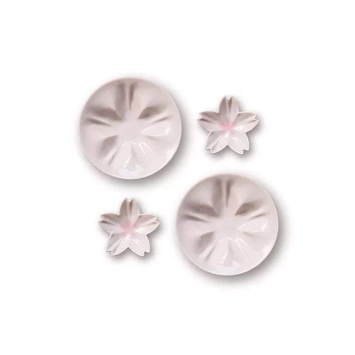 hiracle Sakura Porcelain Plates Set (3 Colours) Pink 2pcs Plates