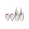 hiracle Sakura Porcelain Renge Spoon and Petal Plate Set (3 Colours) White & Pink Renge Spoons