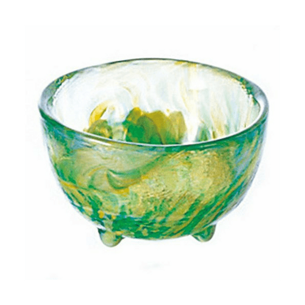 Hokuyo Tsugaru Vidro Hand-Blown Sake Glass 50ml (3 Colours) Green Glassware