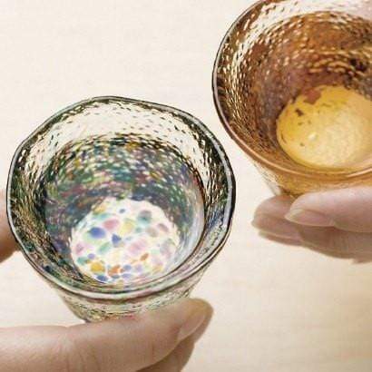 Hokuyo Tsugaru Vidro Hand-Blown Sake Glass 50ml (4 Colours) Glassware