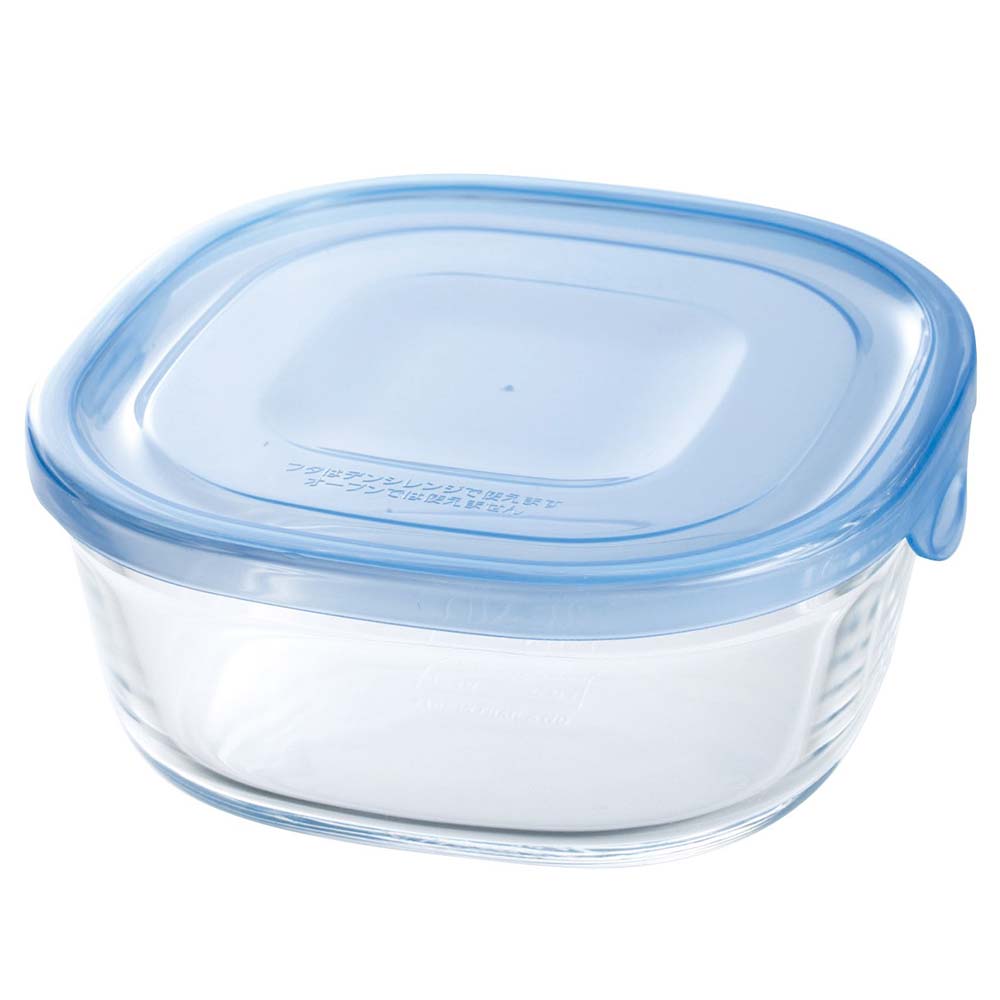 China 1L heat resistant microwavable food containers with divider glass  container