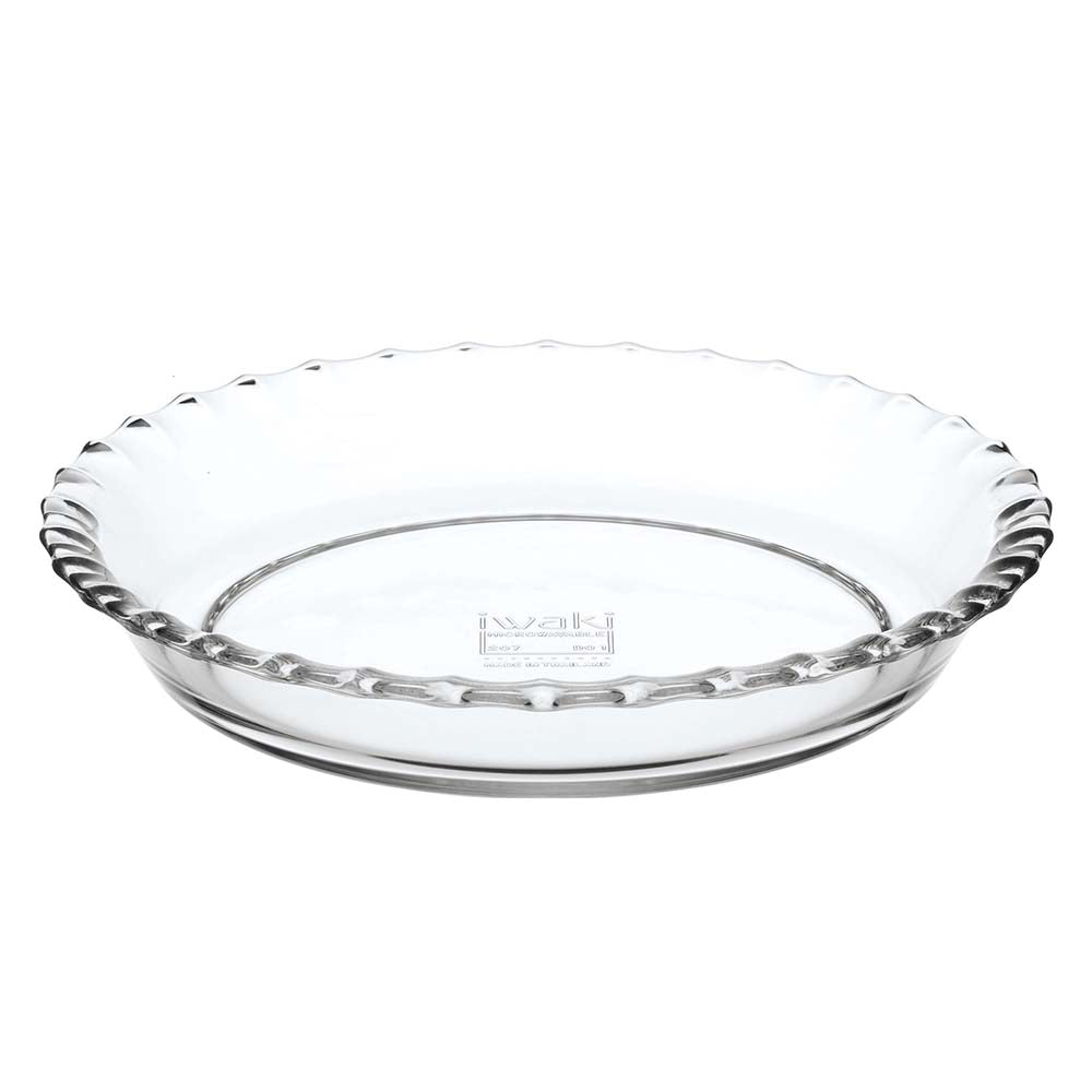 iwaki Heat Resistant Glass Frilled Plate