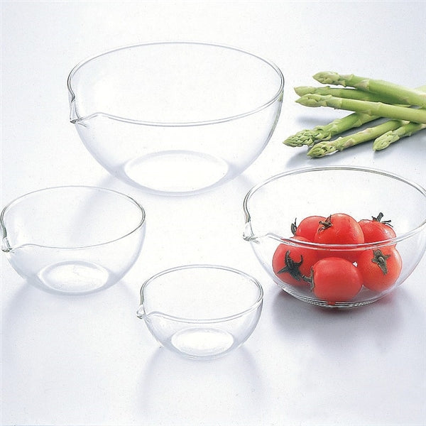 iwaki Heat Resistant Glass Lipped Bowl