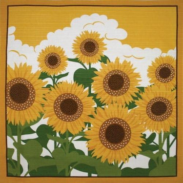 Maeda Senko Cotton Furoshiki Bento Lunch Cloth (Summer Sunflower) Furoshikis
