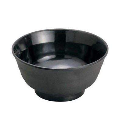 Min MelaMine Dinnerware Donburi Rice Bowl (2 Colours) 15cm / Black Bowls