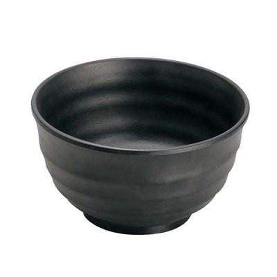 Min MelaMine Dinnerware Rice Bowl (2 Colours) 12.2cm / Black Bowls