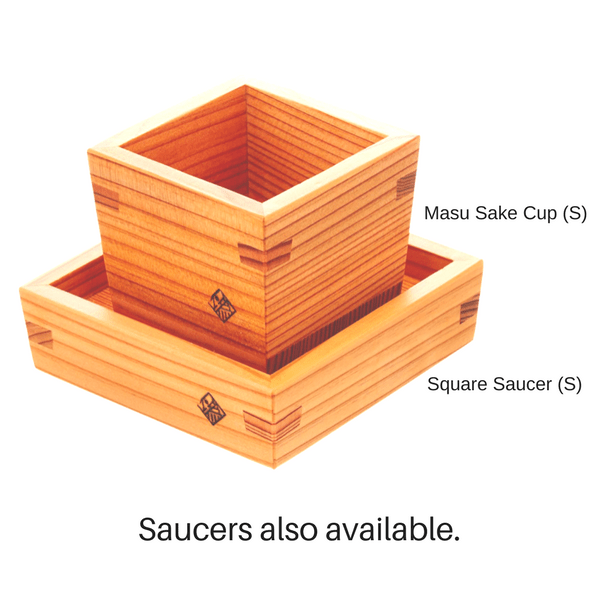 Miranda Style Omoeraku Handcrafted Japanese Cedar Masu Box Sake Cup (4 Sizes) Cups