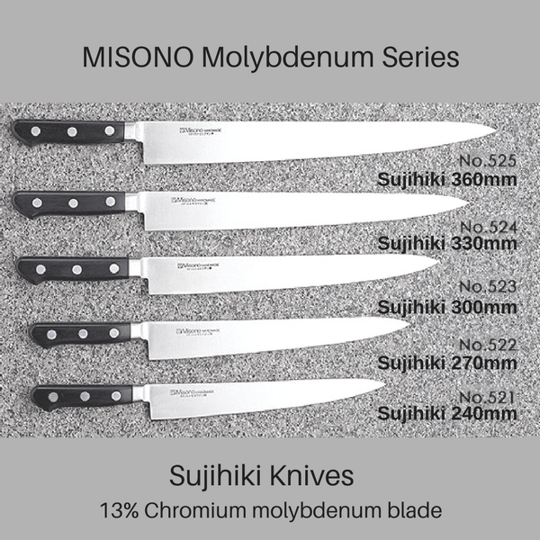Misono Molybdenum Sujihiki Knife Sujihiki Knives