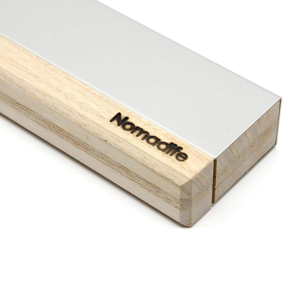 Nomadife Wooden Knife Case Plain Body with Silver Cover Knife Cases