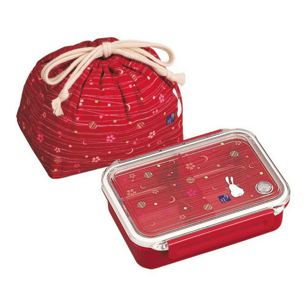 OSK Tsukihana Airtight Bento Lunch Box with Lunch Bag Set Bento Boxes