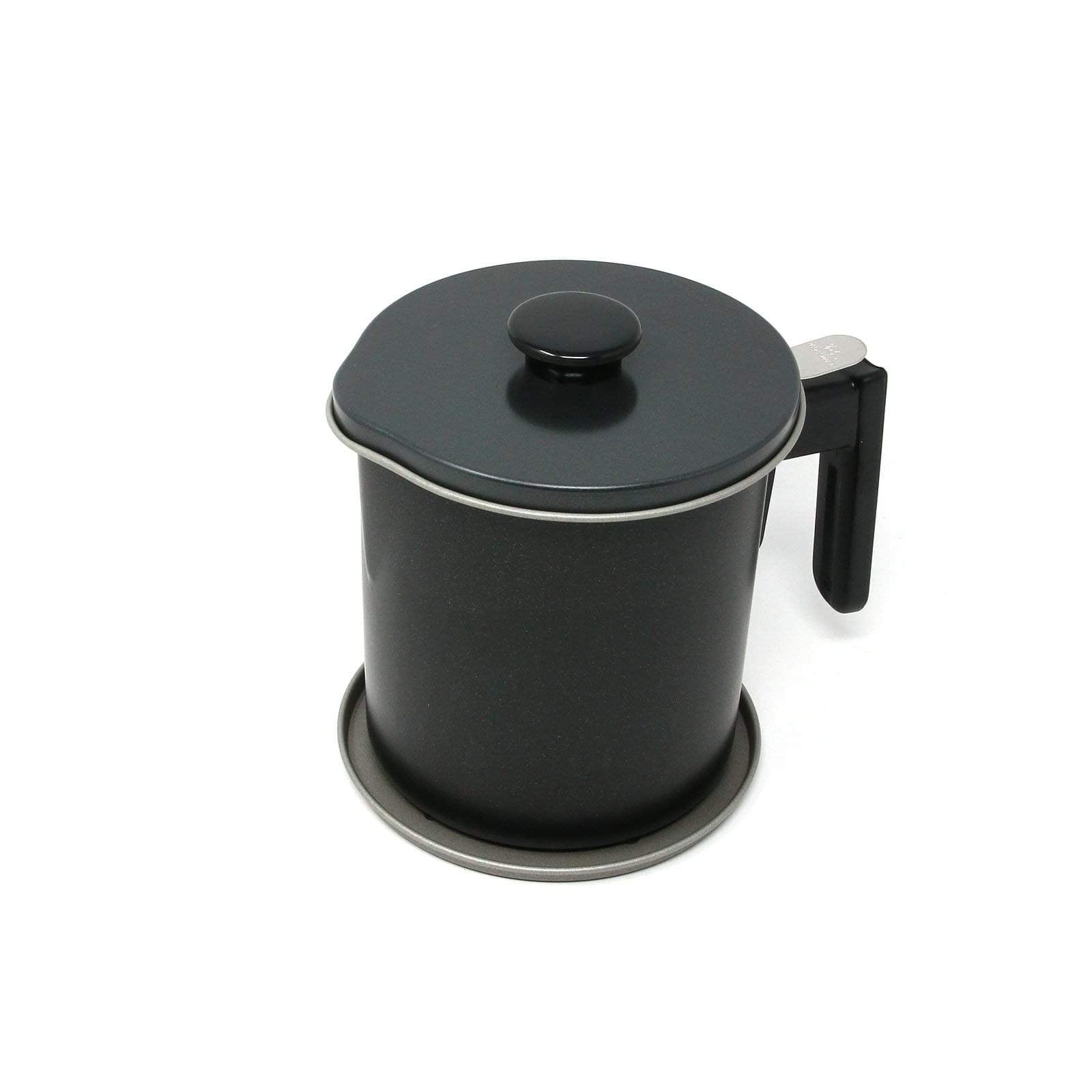 Shimotori Non-Stick CooKing Oil Keeper with Fine Mesh Strainer & Tray Oil Storage Containers