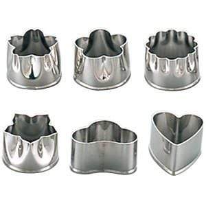 Shimotori Stainless Steel Flowers Cookie Cutters (Large) (Set of 6) Cookie Cutters