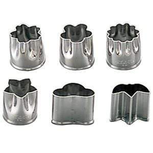 Shimotori Stainless Steel Flowers Cookie Cutters (Small) (Set of 6) Cookie Cutters
