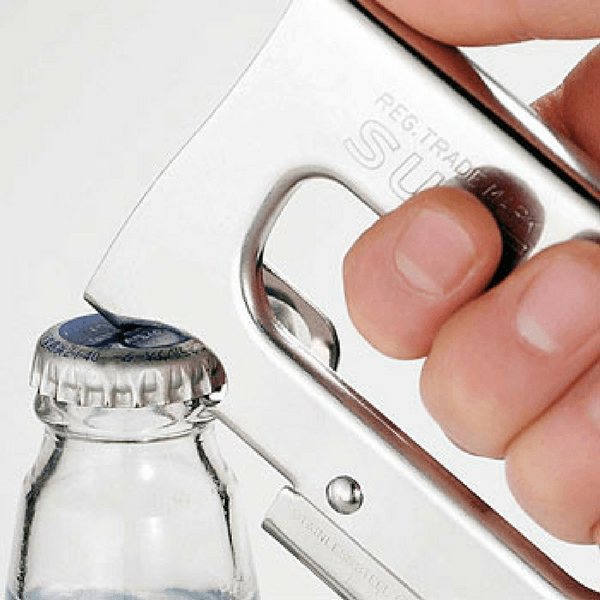 Seki Japan Can Opener Heavy Duty Stainless Steel Bottle Opener 4.3 Left-Handed