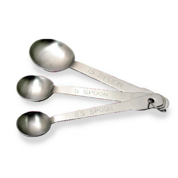 Suncraft Stainless Steel 3-Piece Measuring Spoon Set Measuring Spoons