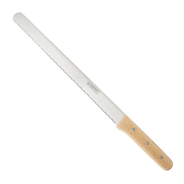 Suncraft Stainless Steel Serrated Cake Knife 310mm Cake Knives