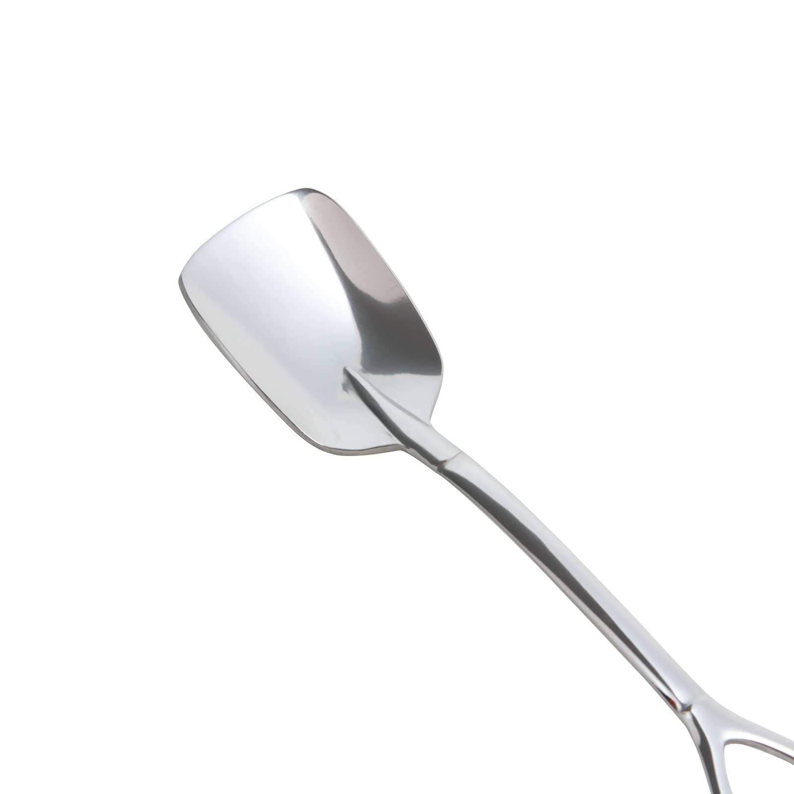 Shovel Shape Spoon Stainless Steel Coffee Ice Cream Kitchen Fork Accessories