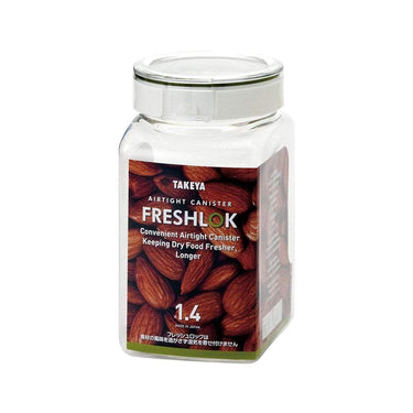 Takeya Freshlok Airtight Storage Square Container without Handle (6 Sizes) 1400ml Food Containers