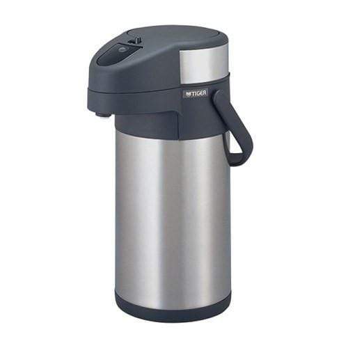 Tiger Non-Electric Stainless Steel Thermal Air Pot Beverage Dispenser with Swivel Base 3.0L Airpot Dispensers